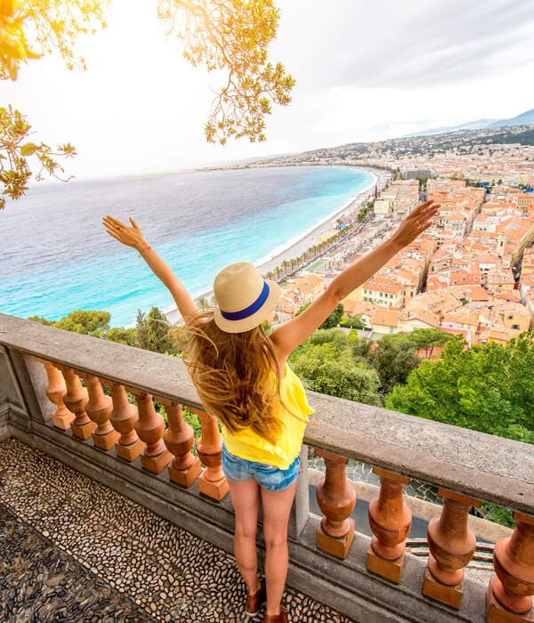 Vue panoramique Nice — Panoramic view of Nice, French Riviera